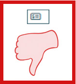 Fritidskortet tummen ner